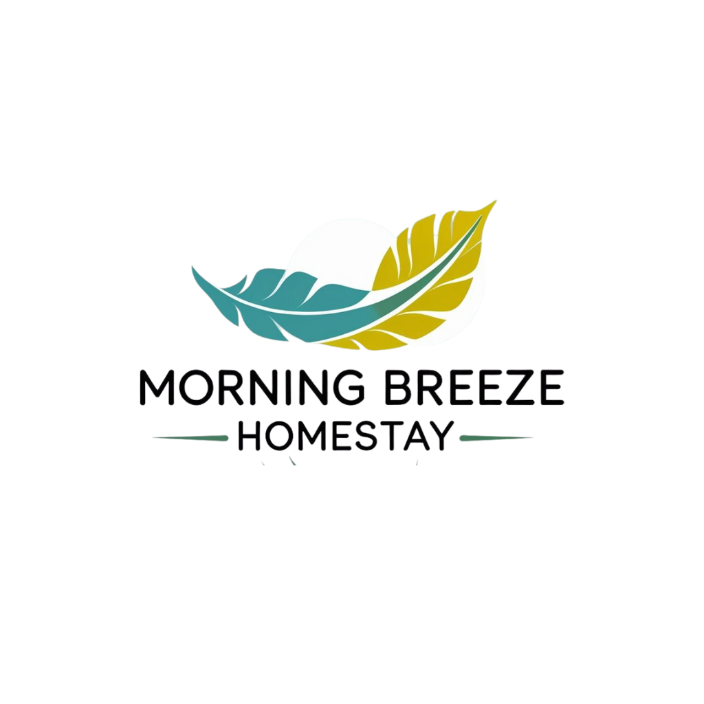 morning breeze homestay logo with iconic style